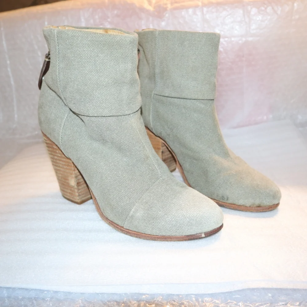 RAG & BONE Stonewall Green Classic Newbury Ankle Boots Size 38 USA 8 - Picture 4 of 9